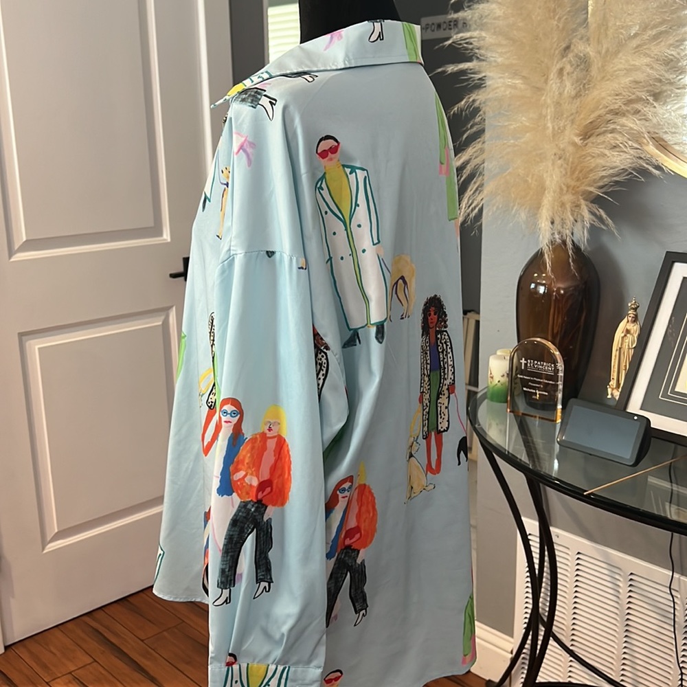 Oversized button down blouse - Picture 4 of 4